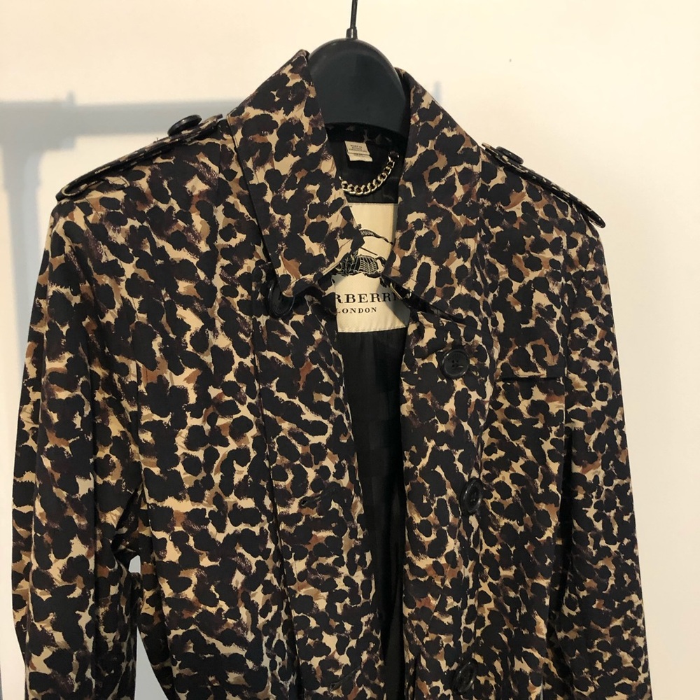 Burberry Leopard Trench Coat